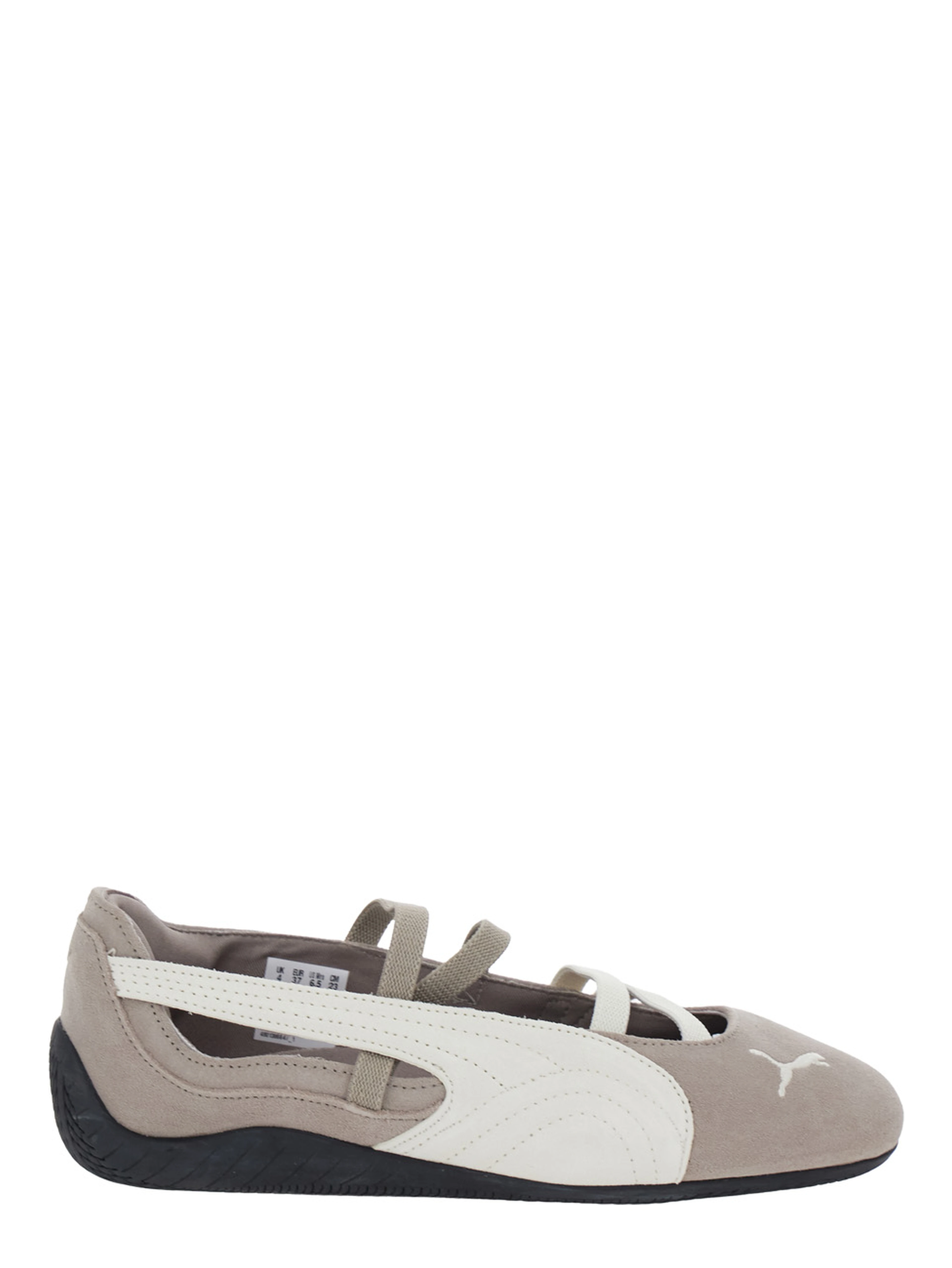 Speedcat Beige Ballet Flats with side logo in Tech Fabric for women