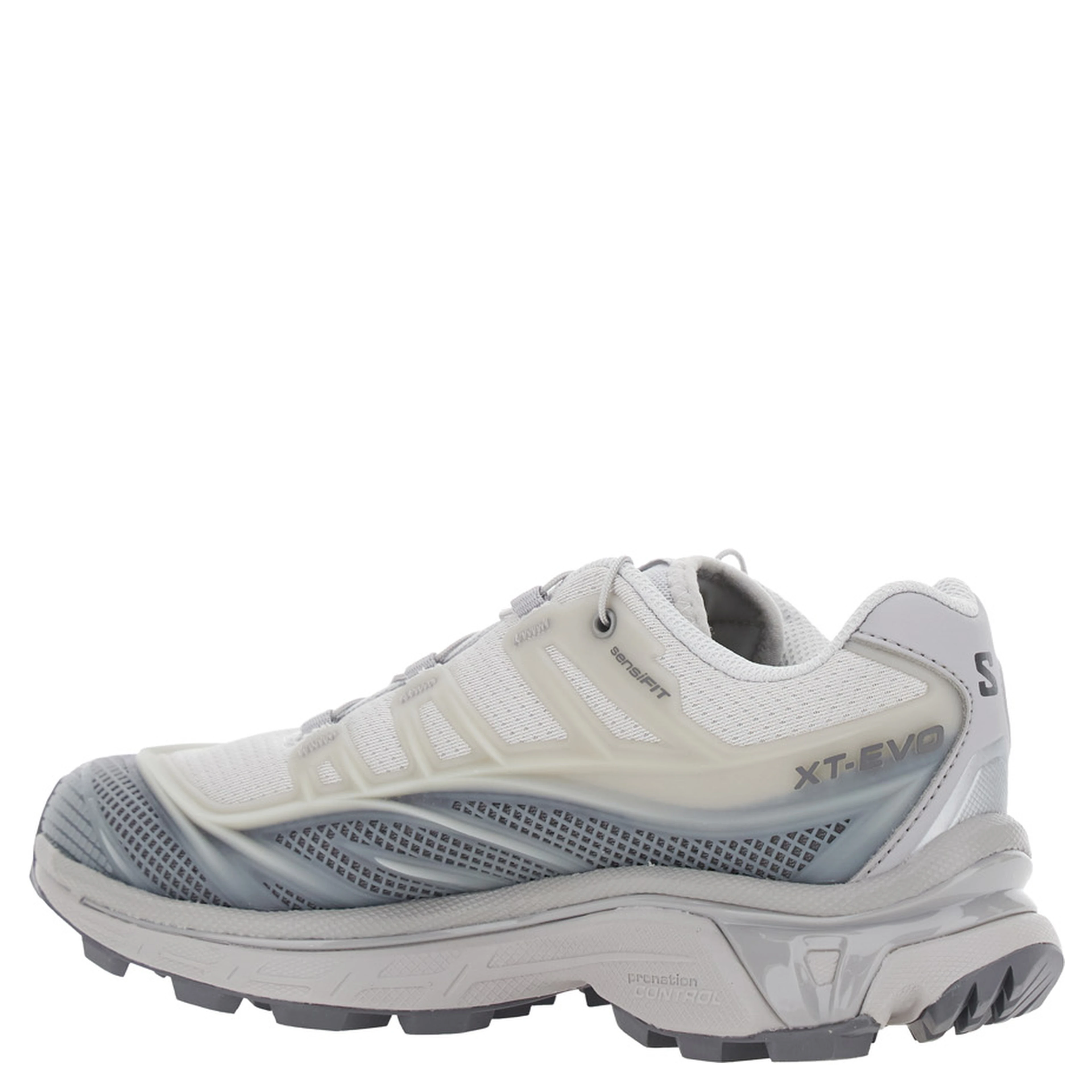 XT EVO shoes with rubber sole and gray tech fabric upper unisex