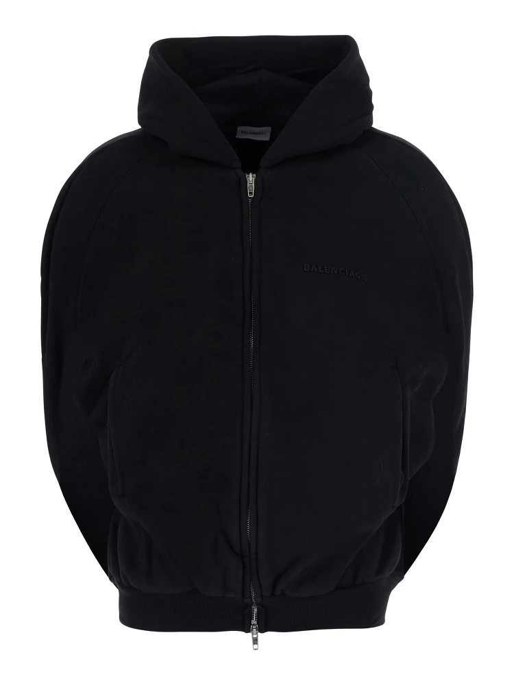 BALLOON HOODIE IN HEAVY MOLLETON