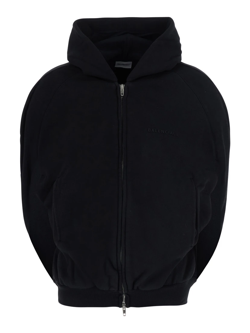 BALLOON HOODIE IN HEAVY MOLLETON