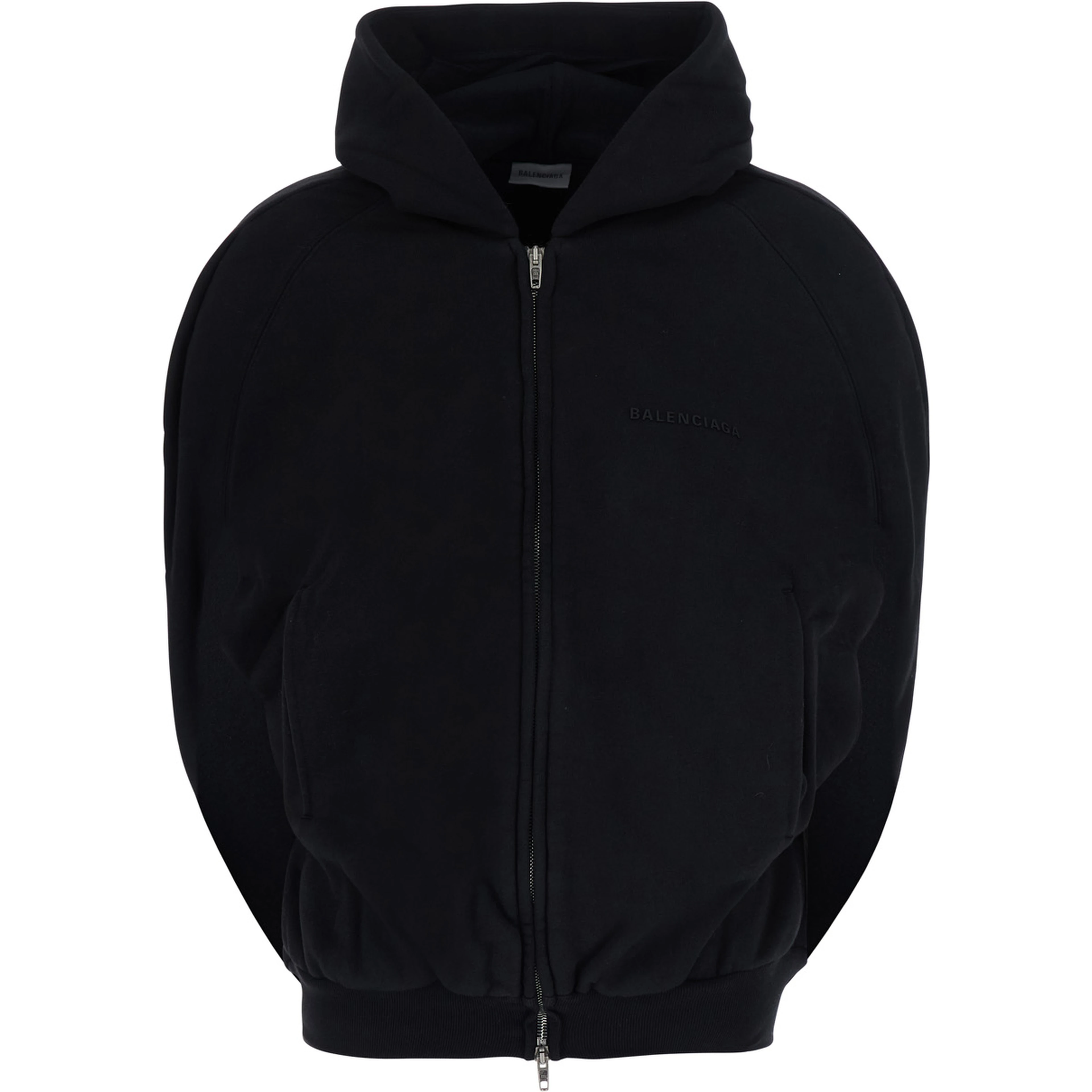 BALLOON HOODIE IN HEAVY MOLLETON