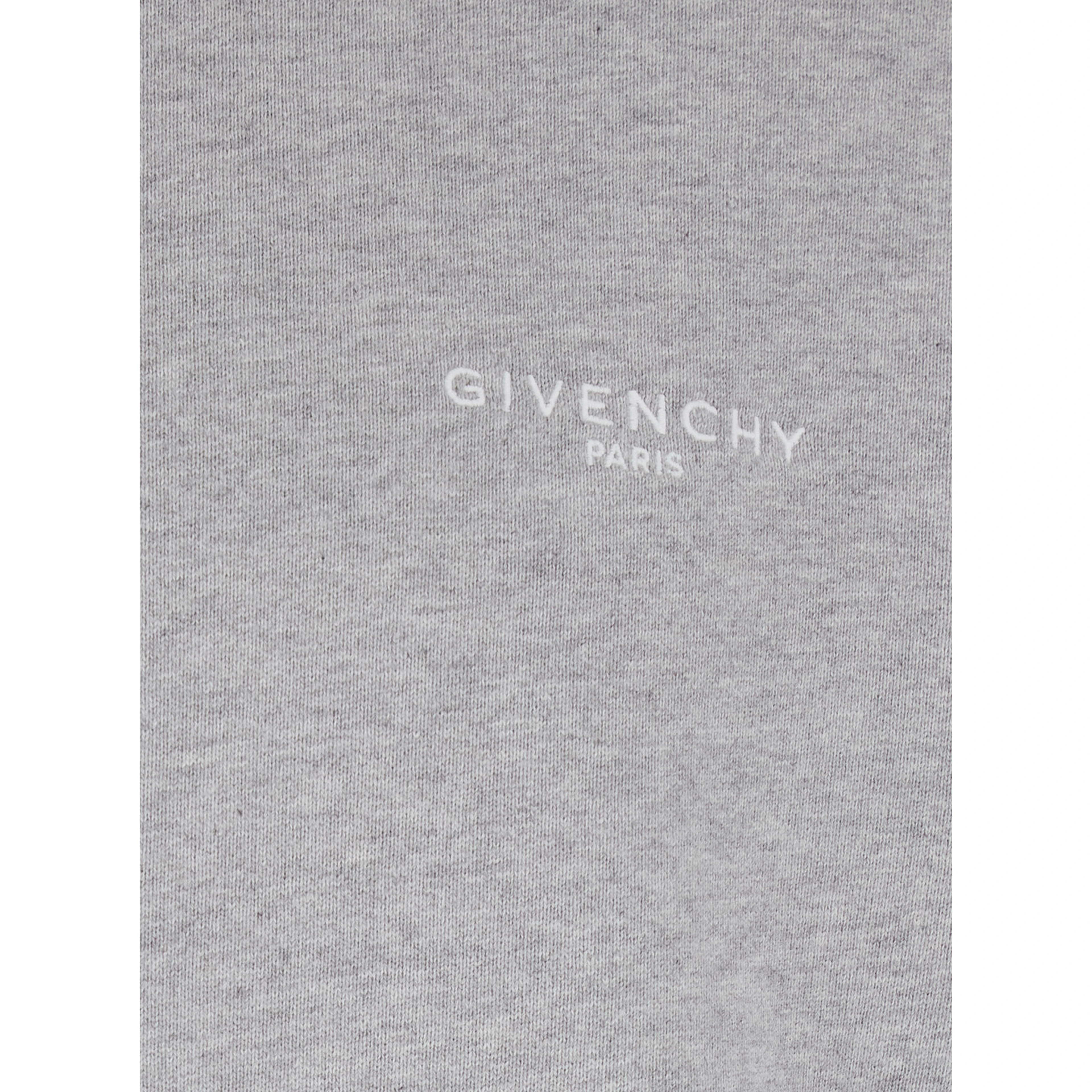 Grey Hooded sweatshirt with logo lettering usl front in cotton man