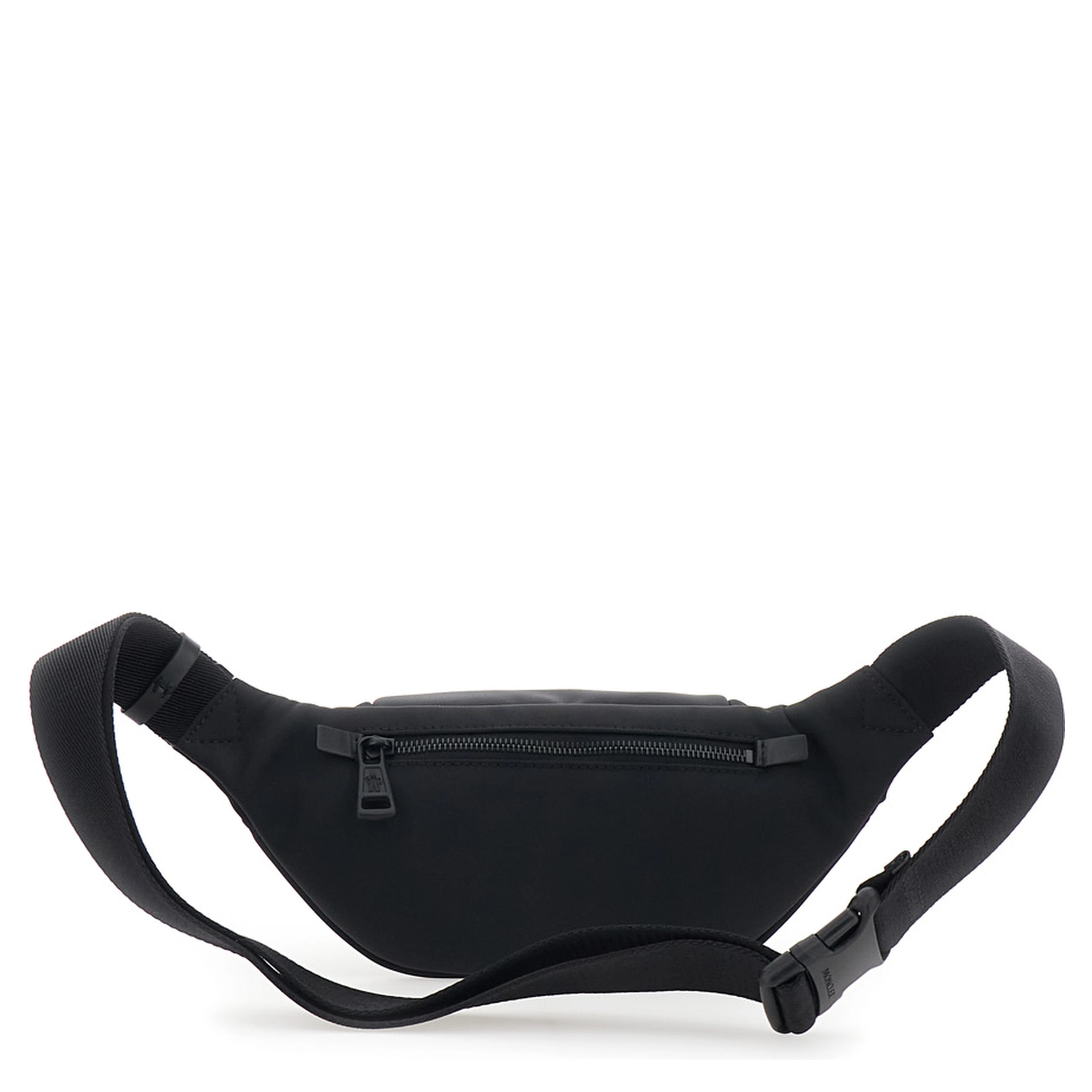 Fanny Pack Durance with Logo Patch on the Front and Adjustable Strap in Black Tech Fabric for Men