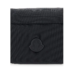 Fanny Pack Durance with Logo Patch on the Front and Adjustable Strap in Black Tech Fabric for Men