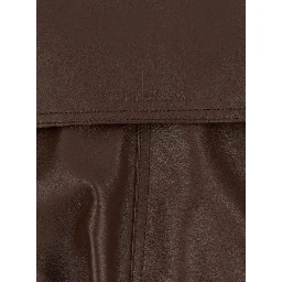 WRAP COLLAR BLOUSON IN SMOOTH LIGHT LEATHER