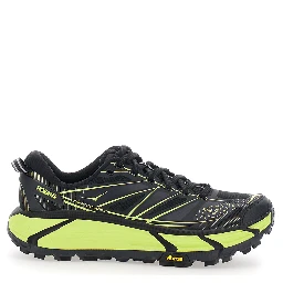Mafate Speed 2 Black Low Top Sneakers with Mesh Inserts in Tech Fabric Unisex