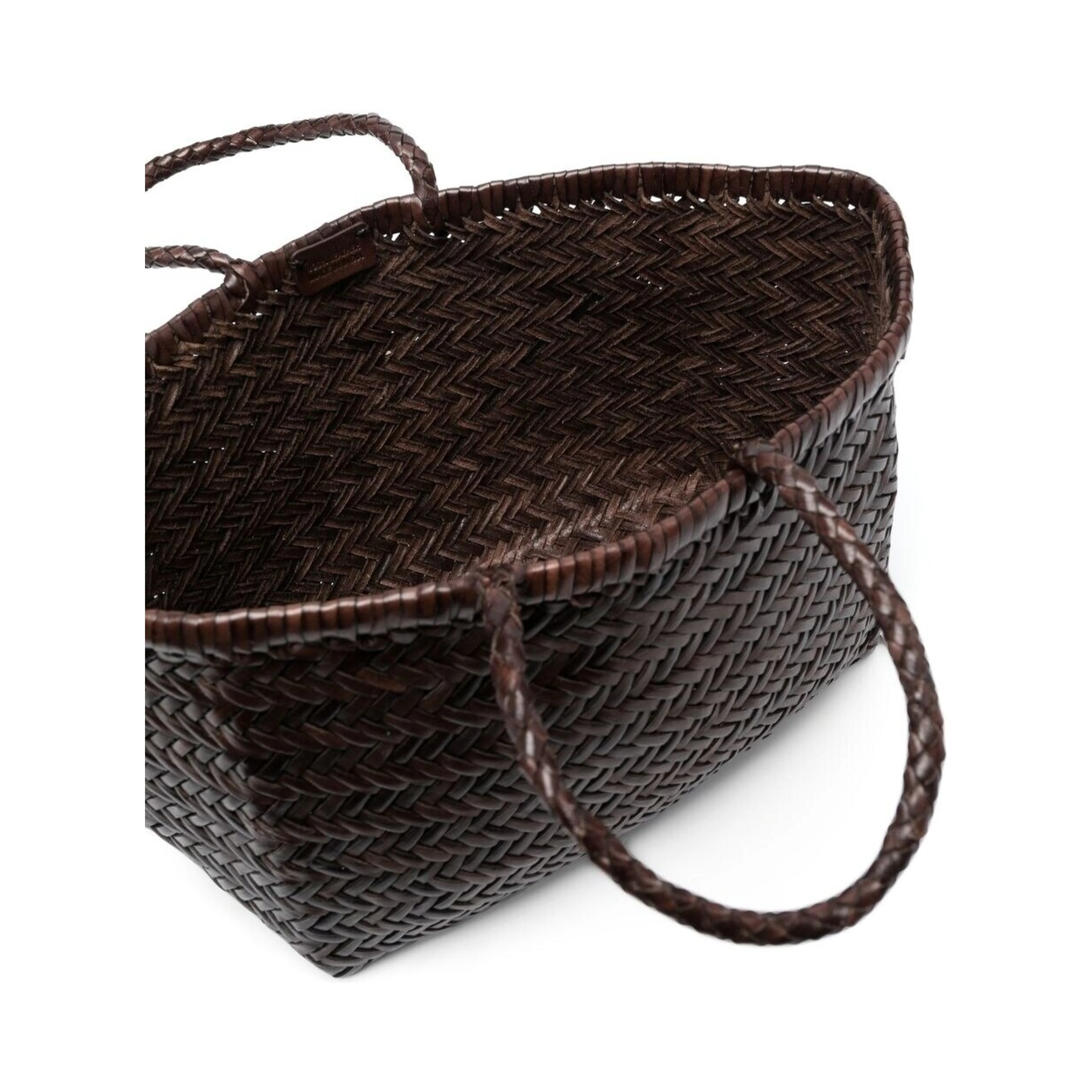Handbag Bamboo Triple Jump Small with Three Jump Design in Brown Leather for Women