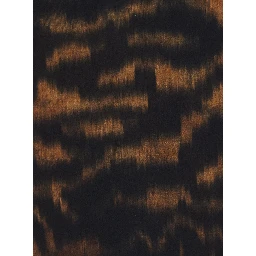 multicolor Long dress with V-neck and all-over fade print in silk for women