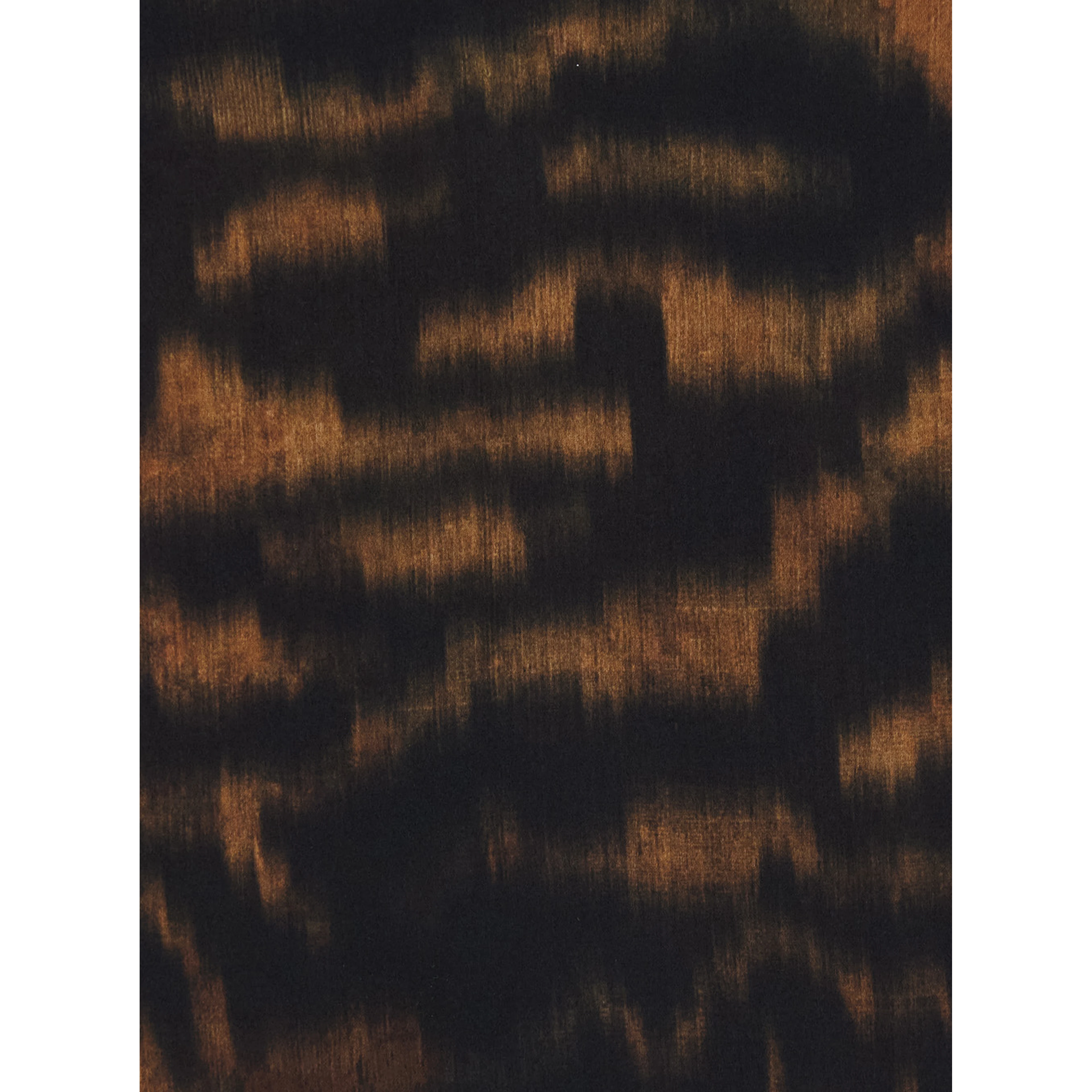 multicolor Long dress with V-neck and all-over fade print in silk for women