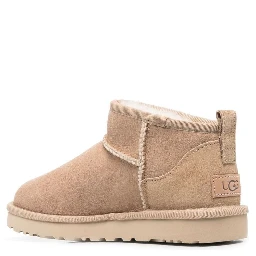 W CLASSIC ULTRA MINI II - Beige Ankle Boots - Suede - Women