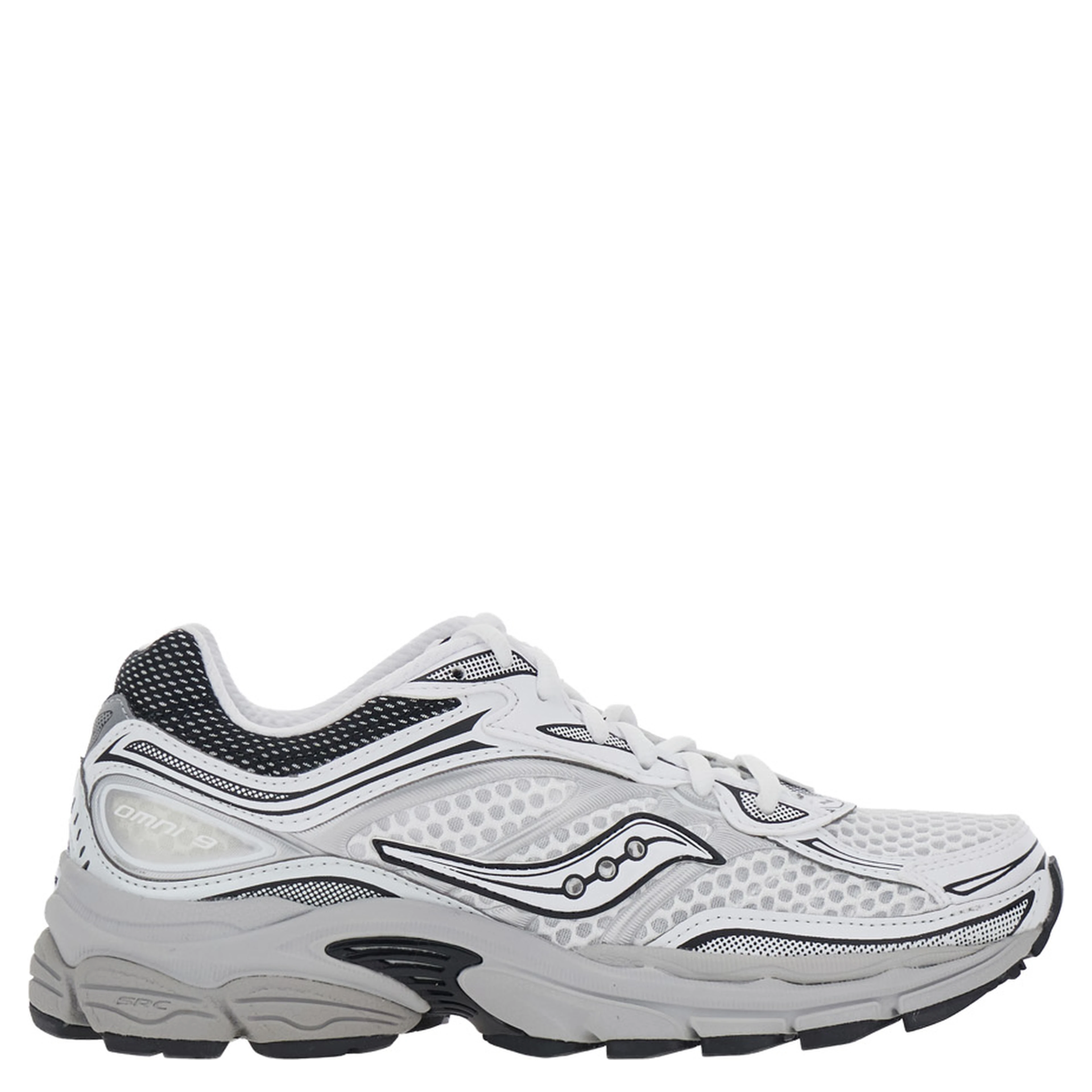 PROGRID OMNI 9 OG white and grey Sneakers with reflective details and side logo in fabric unisex
