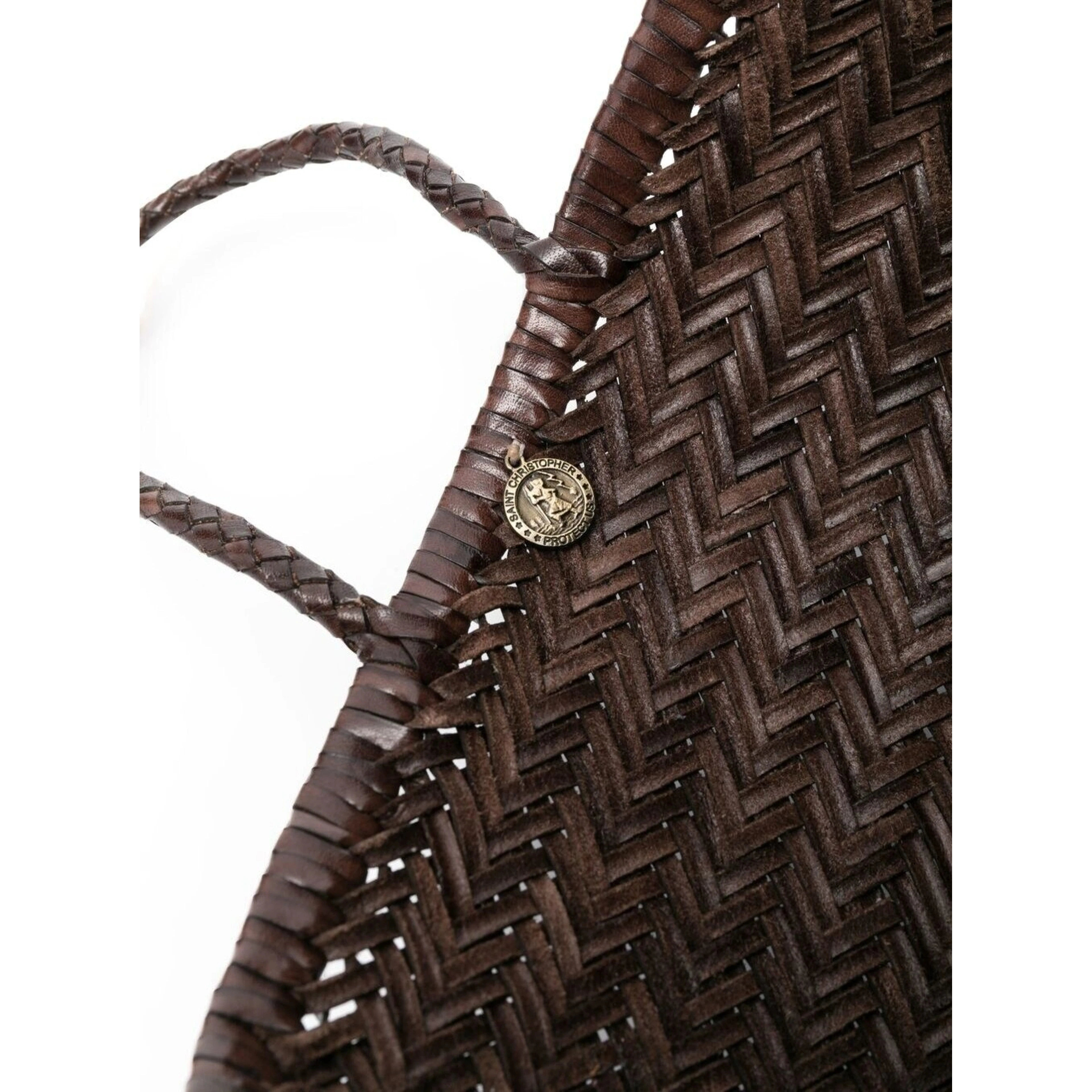 Handbag Bamboo Triple Jump Small with Three Jump Design in Brown Leather for Women