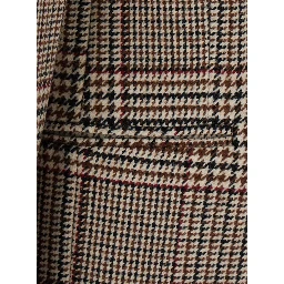 Multicolor Single-breasted Jacket with Prince of Wales motif in wool blend for women