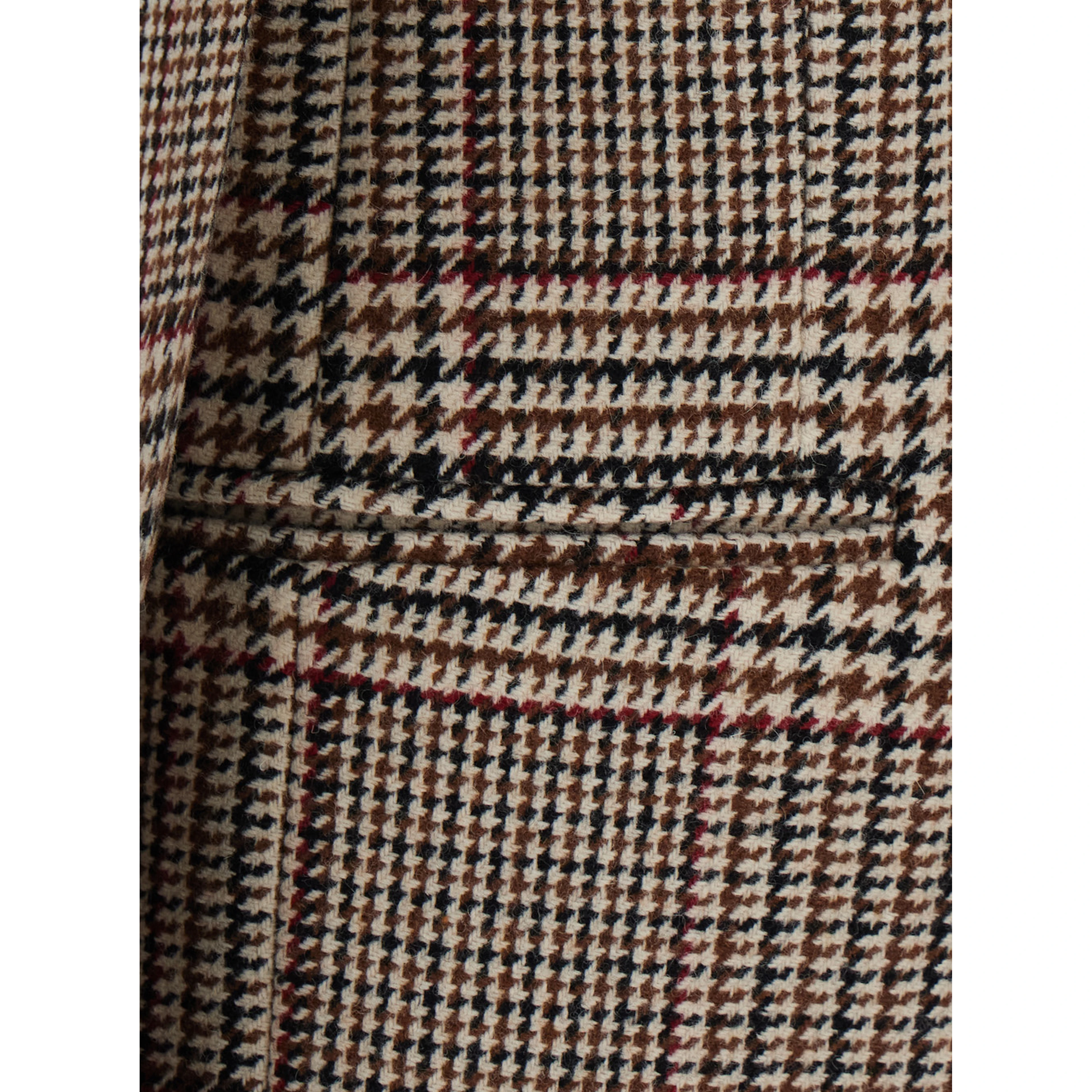 Multicolor Single-breasted Jacket with Prince of Wales motif in wool blend for women