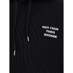 Hoodie Le Hoodie Slogan with Slogan Print on Front and Back in Black Cotton Men