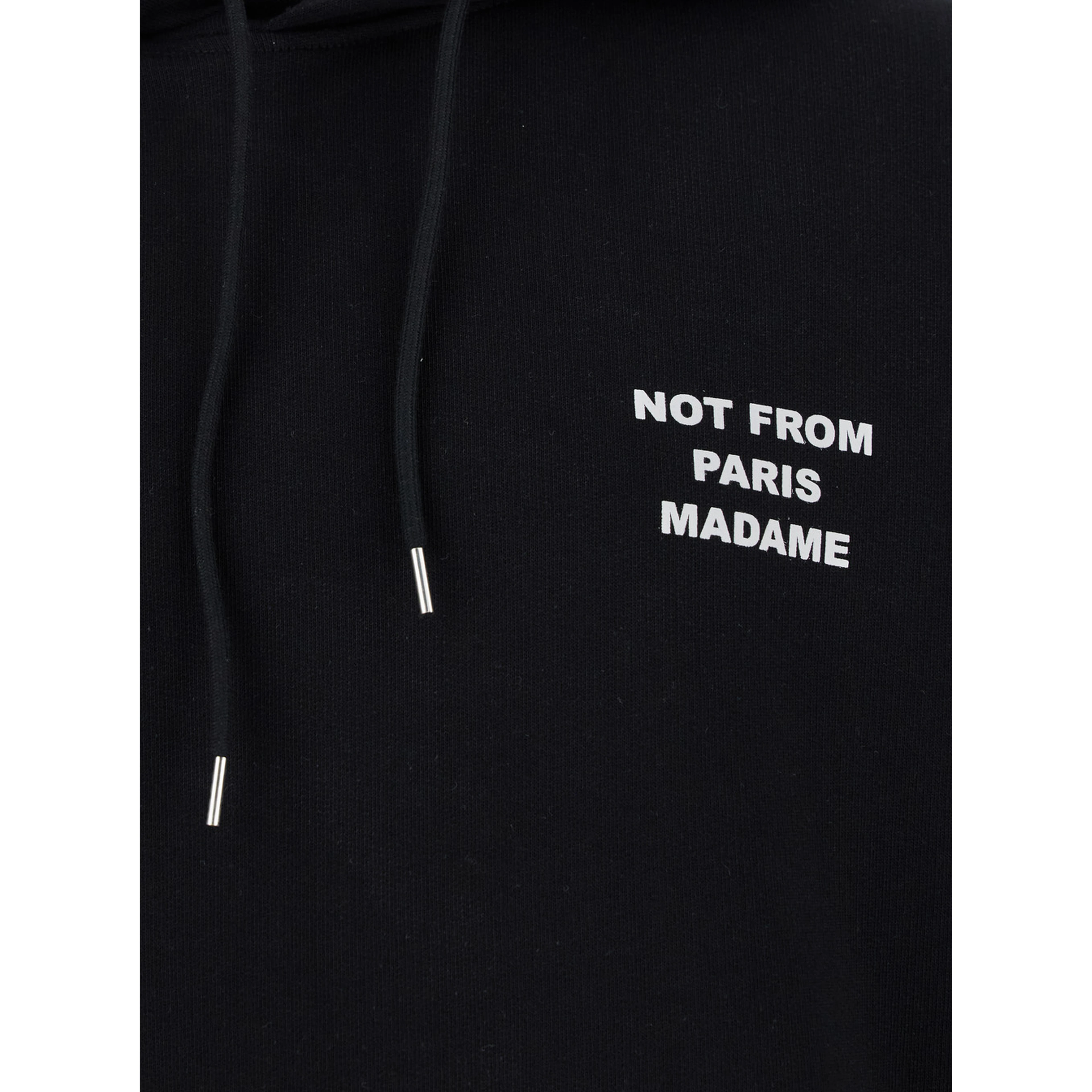 Hoodie Le Hoodie Slogan with Slogan Print on Front and Back in Black Cotton Men