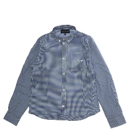 Shirt Emporio Armani Kids with elegant details in Tech Fabric blue for boy