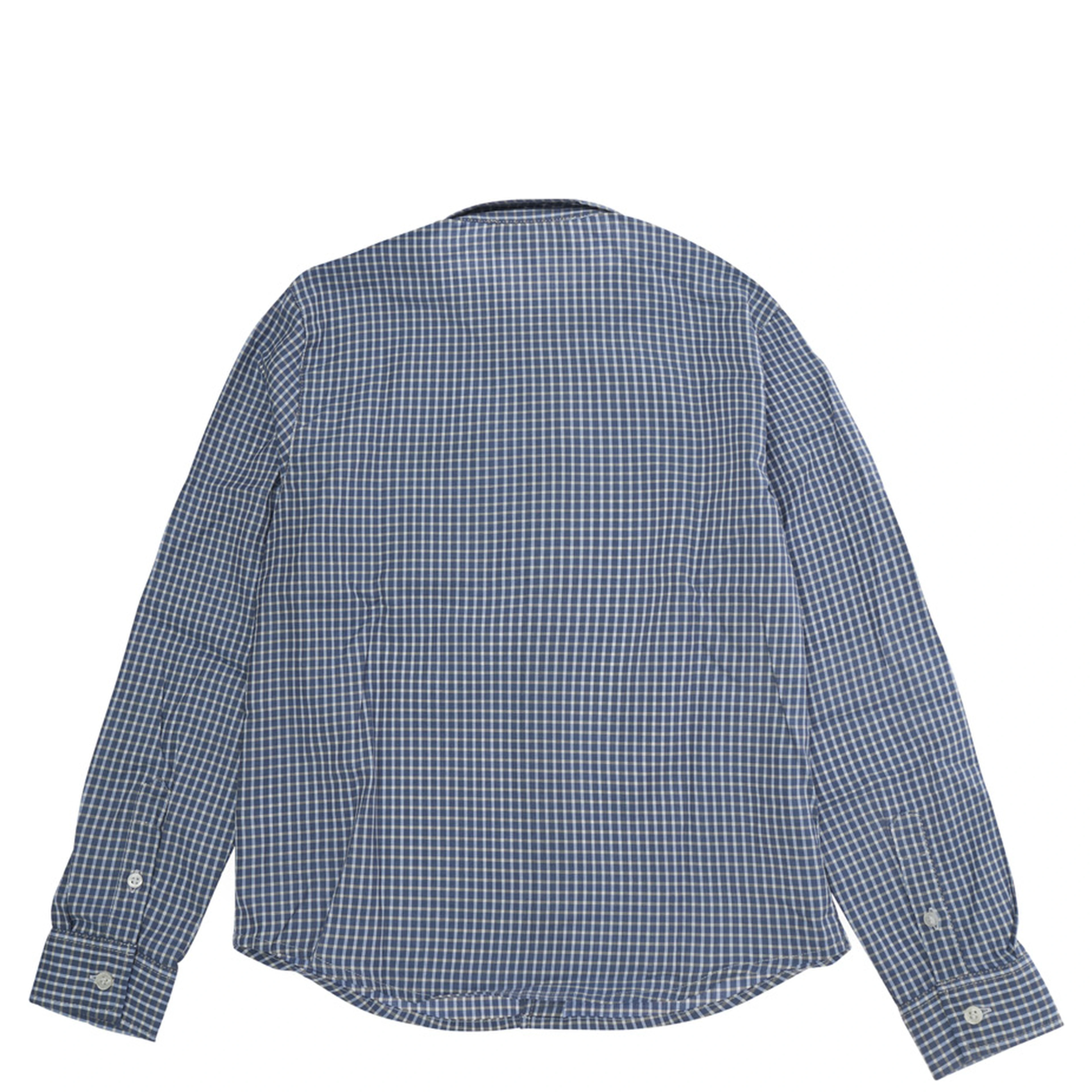 Shirt Emporio Armani Kids with elegant details in Tech Fabric blue for boy