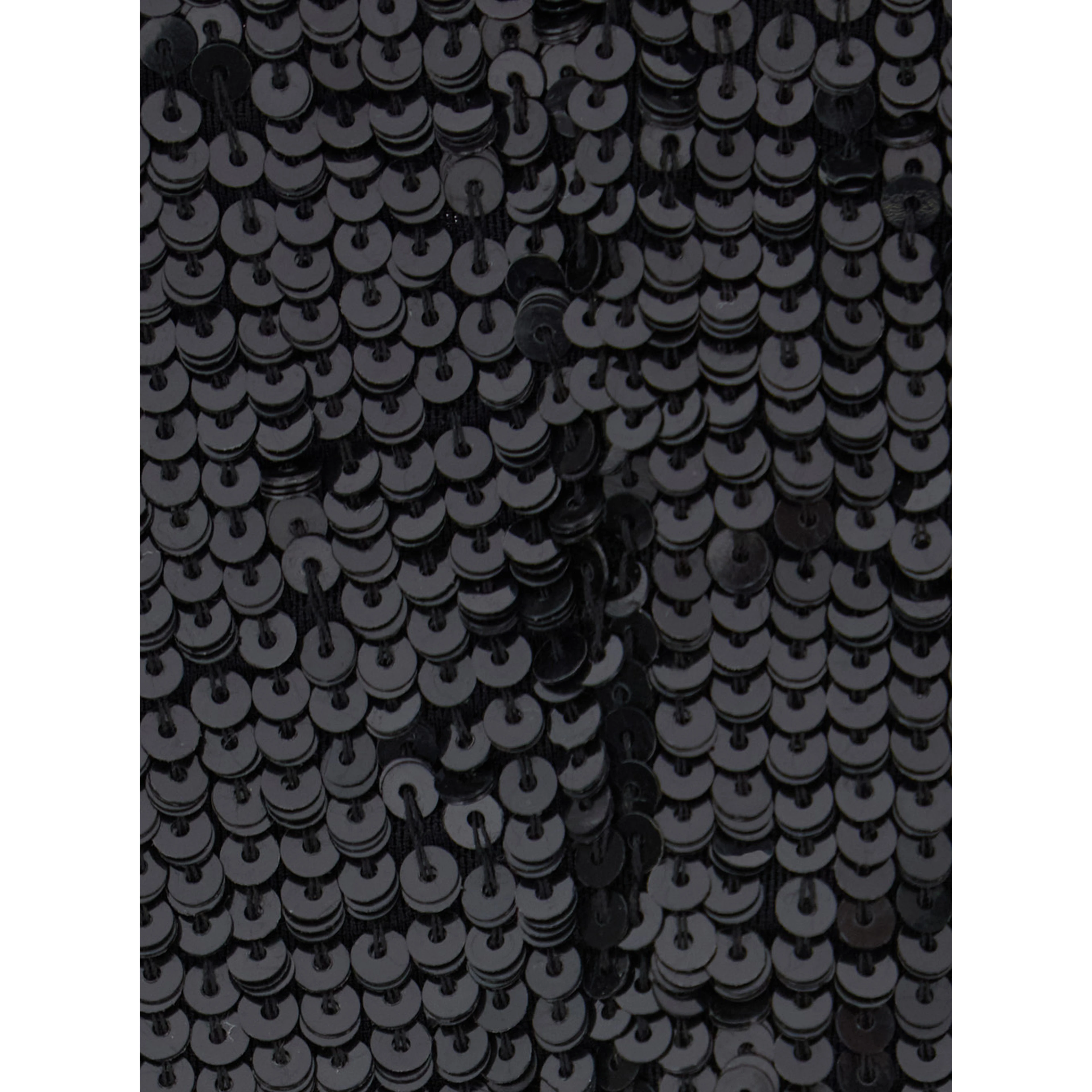 Black gloves with all-over applied sequins in viscose women