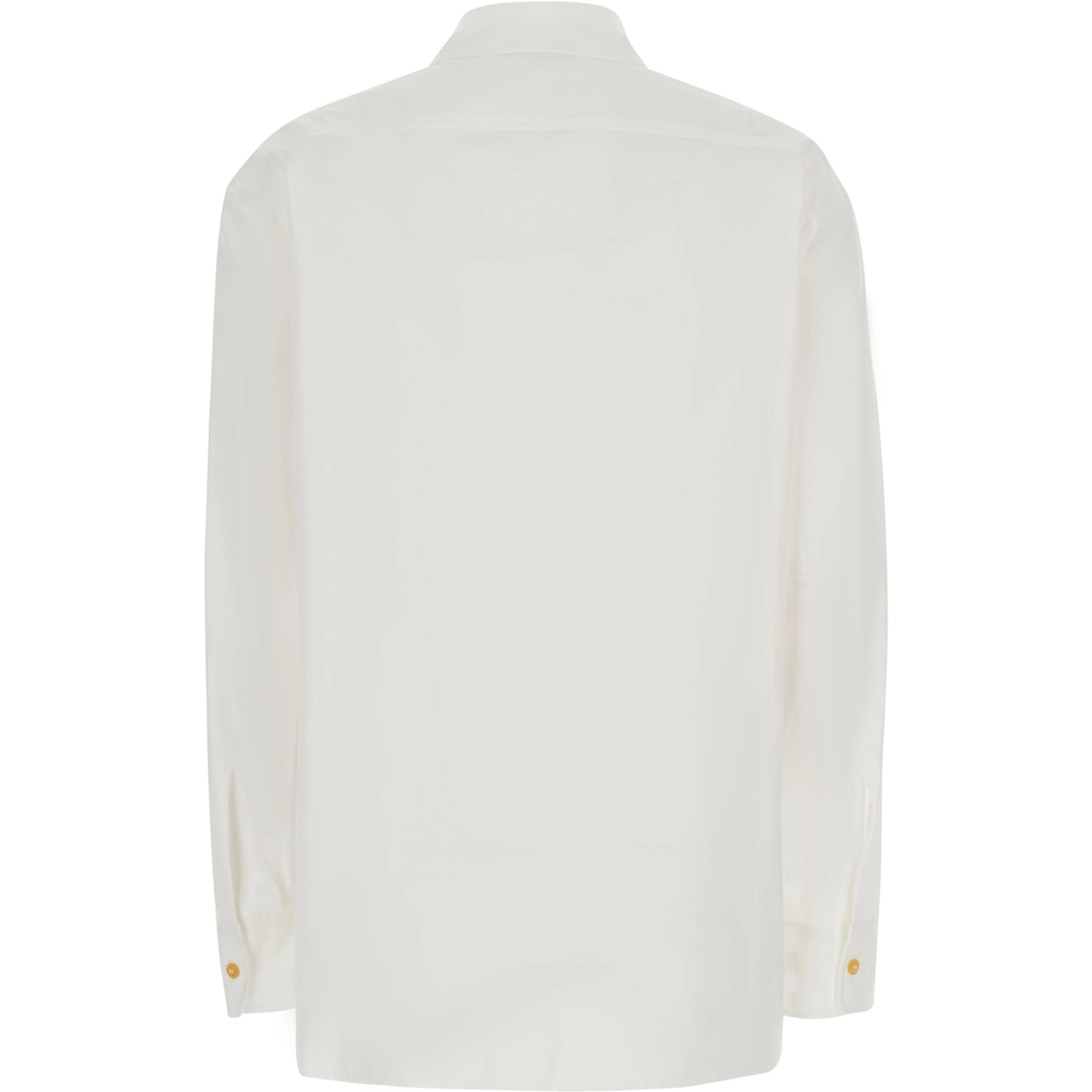 Multicolor Shirt with classic collar and floral print on the front in Blend cotton and silk women