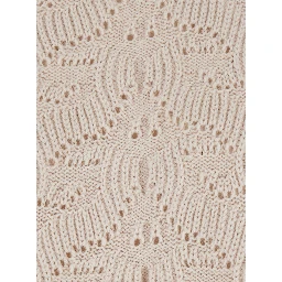 White High-neck sweater with wide short sleeves in Blend wool women