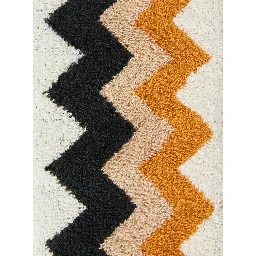 multicolor Slippers with Zig-Zag motif all-over in cotton terry home