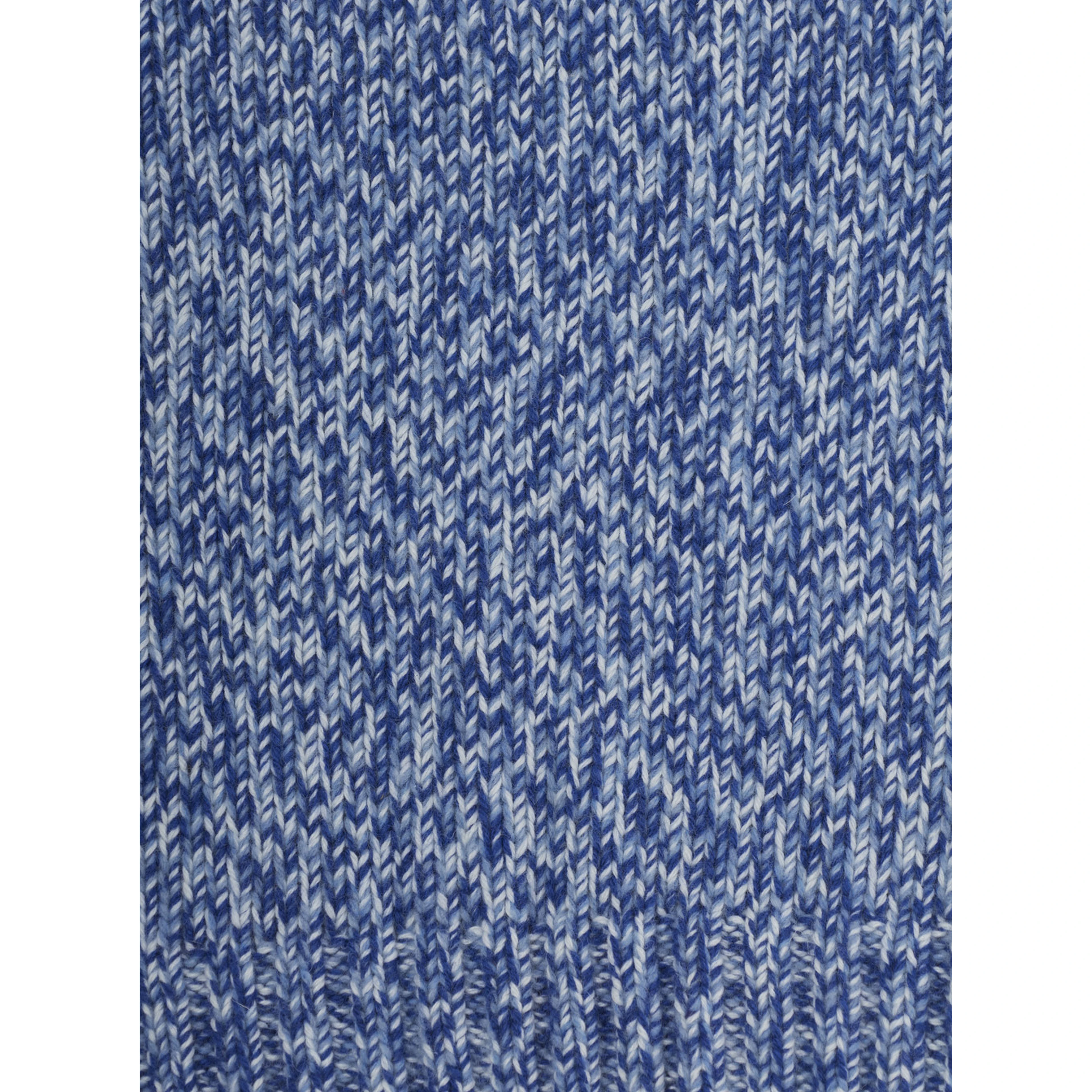 Sweater with round neck and long sleeves in Blue fabric for Boy