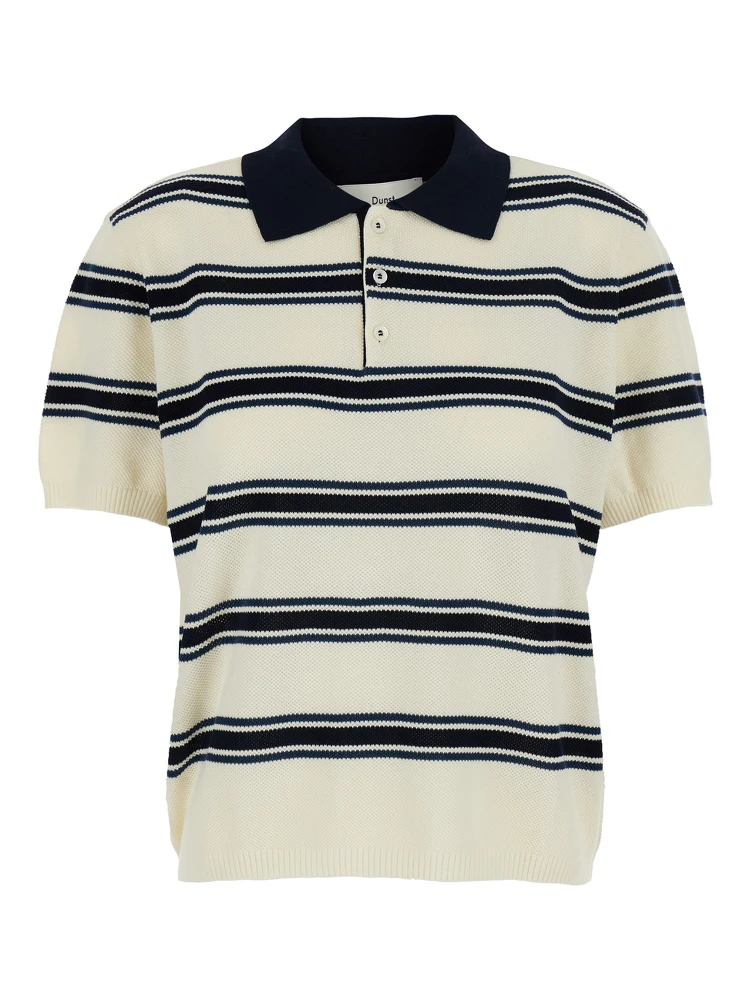 UNISEX MULTI STRIPED POLO KNIT