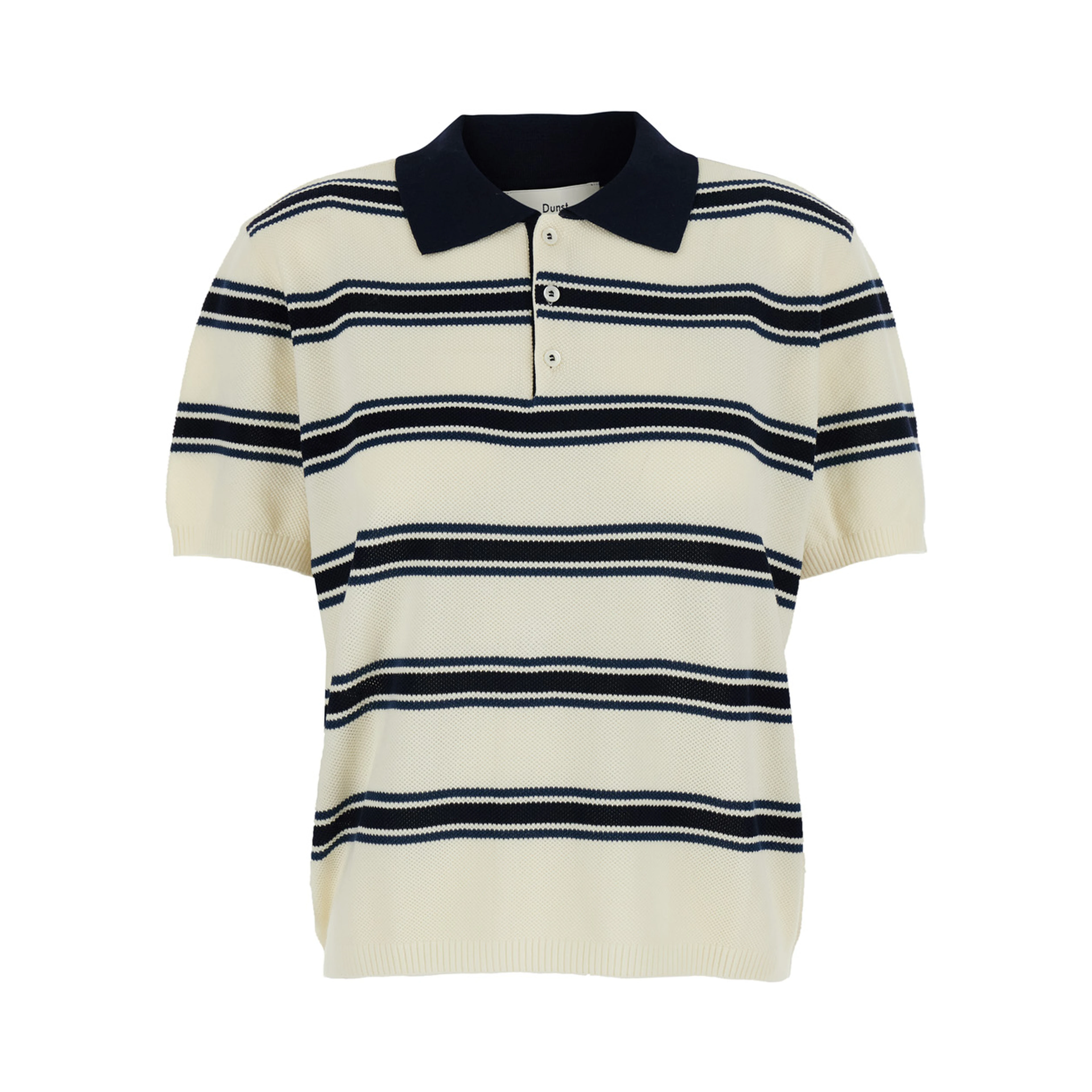 UNISEX MULTI STRIPED POLO KNIT