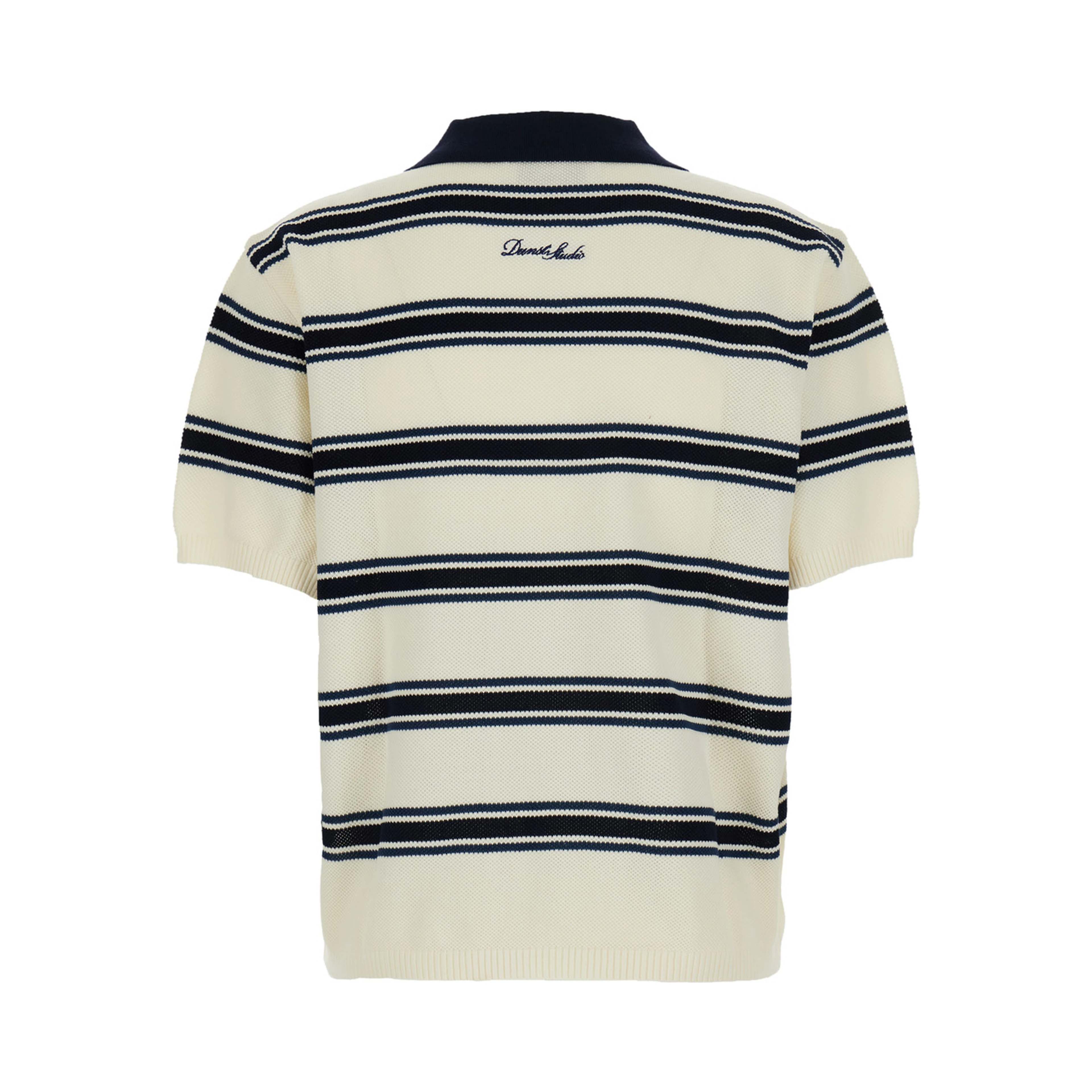 UNISEX MULTI STRIPED POLO KNIT