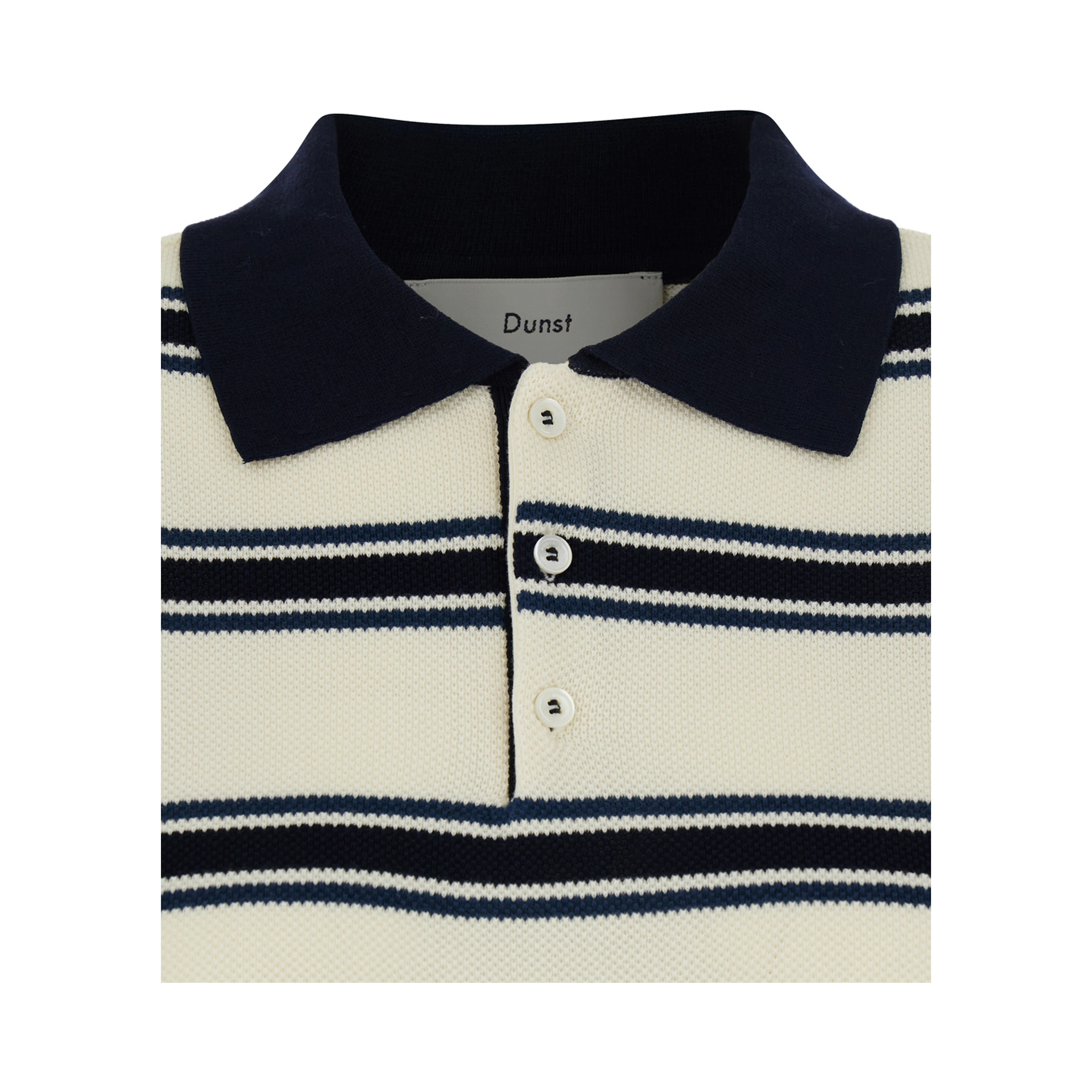 UNISEX MULTI STRIPED POLO KNIT