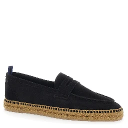 Nacho Black Espadrillas with Penny Slot in Suede Man