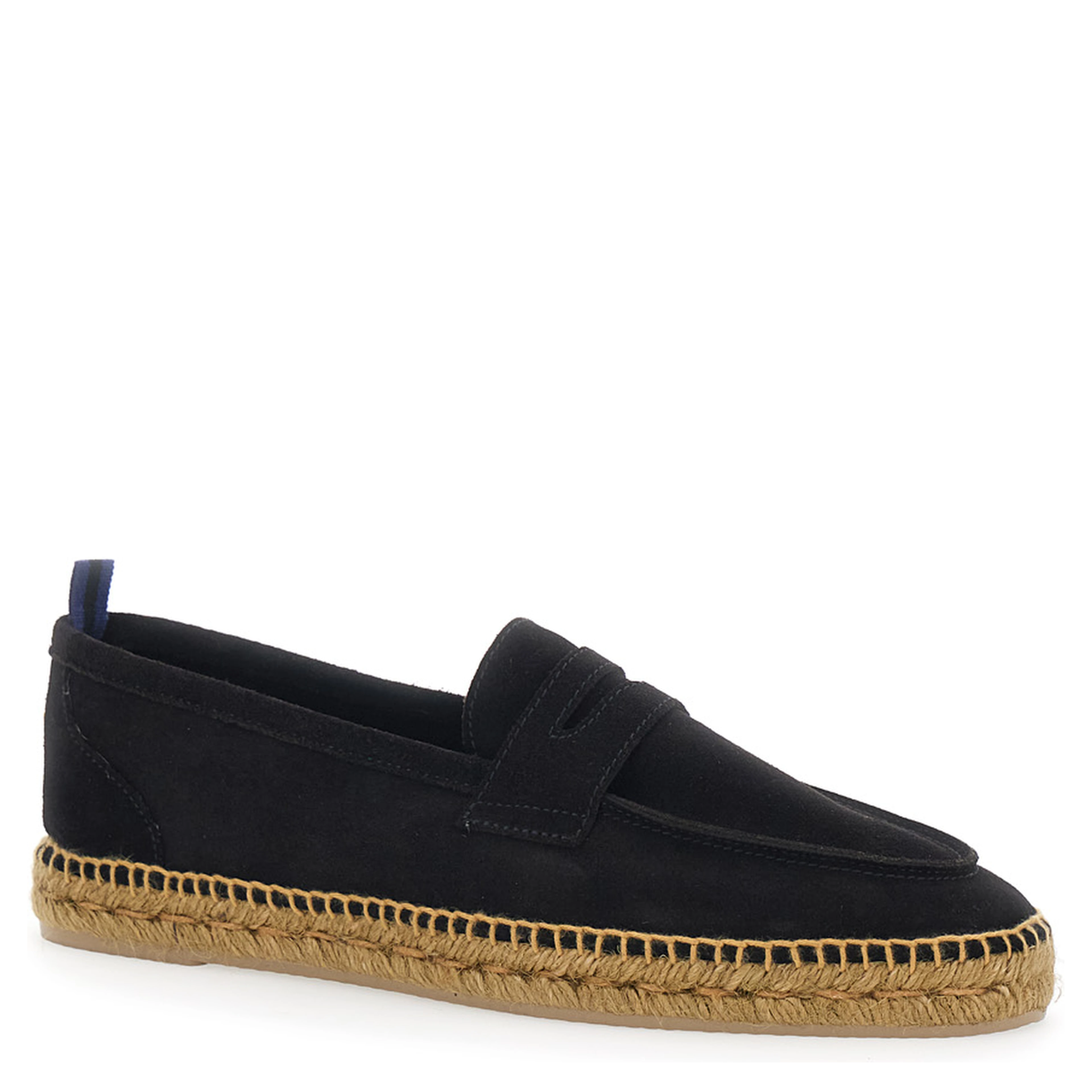 Nacho Black Espadrillas with Penny Slot in Suede Man
