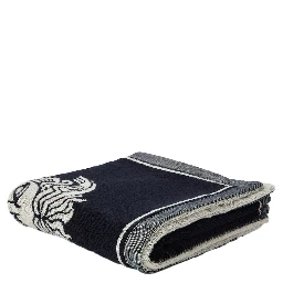 Sport Towel with Medusa Jacquard in Blue Cotton Unisex
