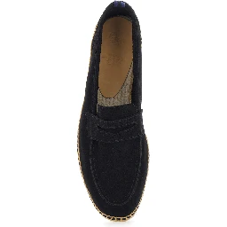 Nacho Black Espadrillas with Penny Slot in Suede Man