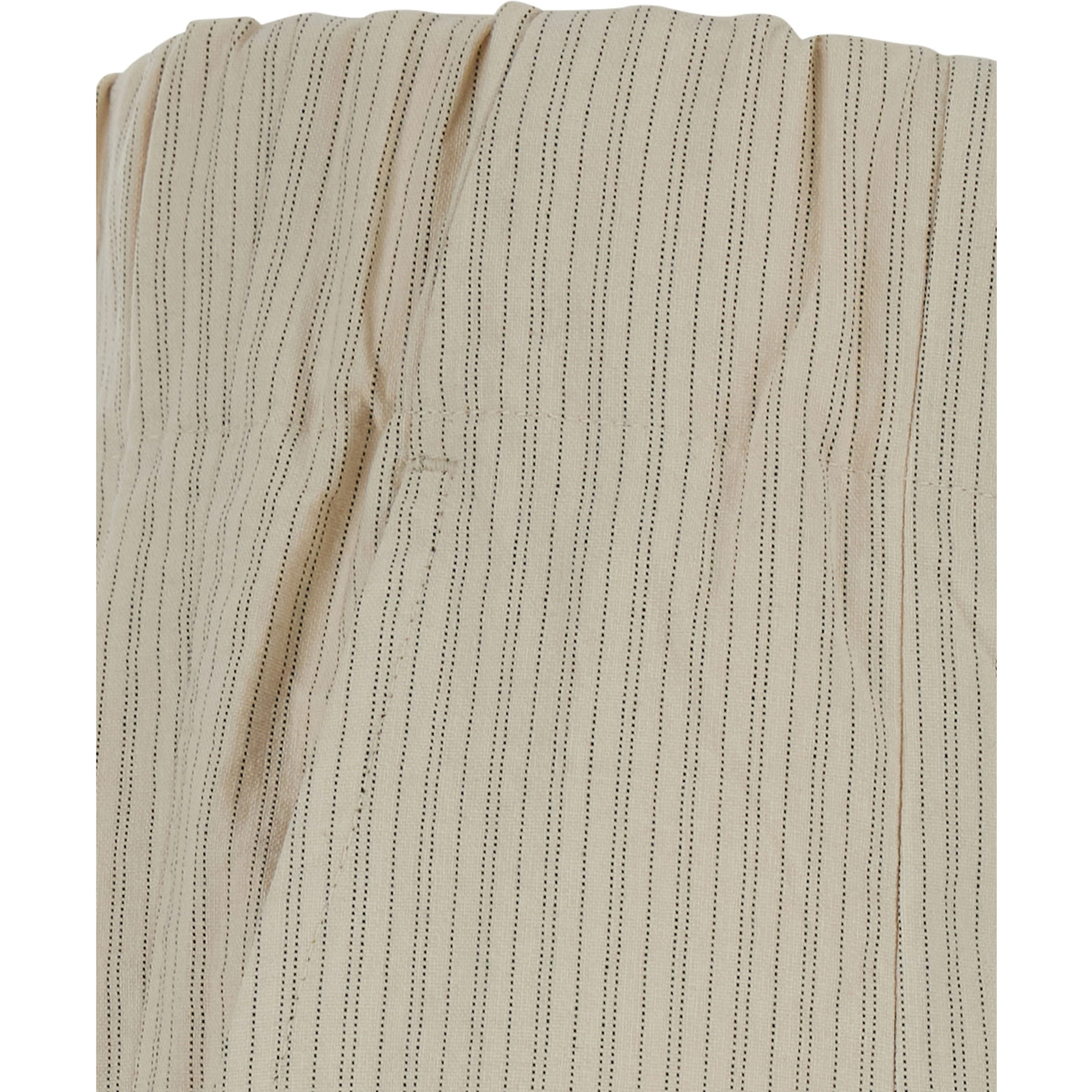 Pila Beige Pants with Elasticated Waist and All-Over Striped Motif in Cotton for Women