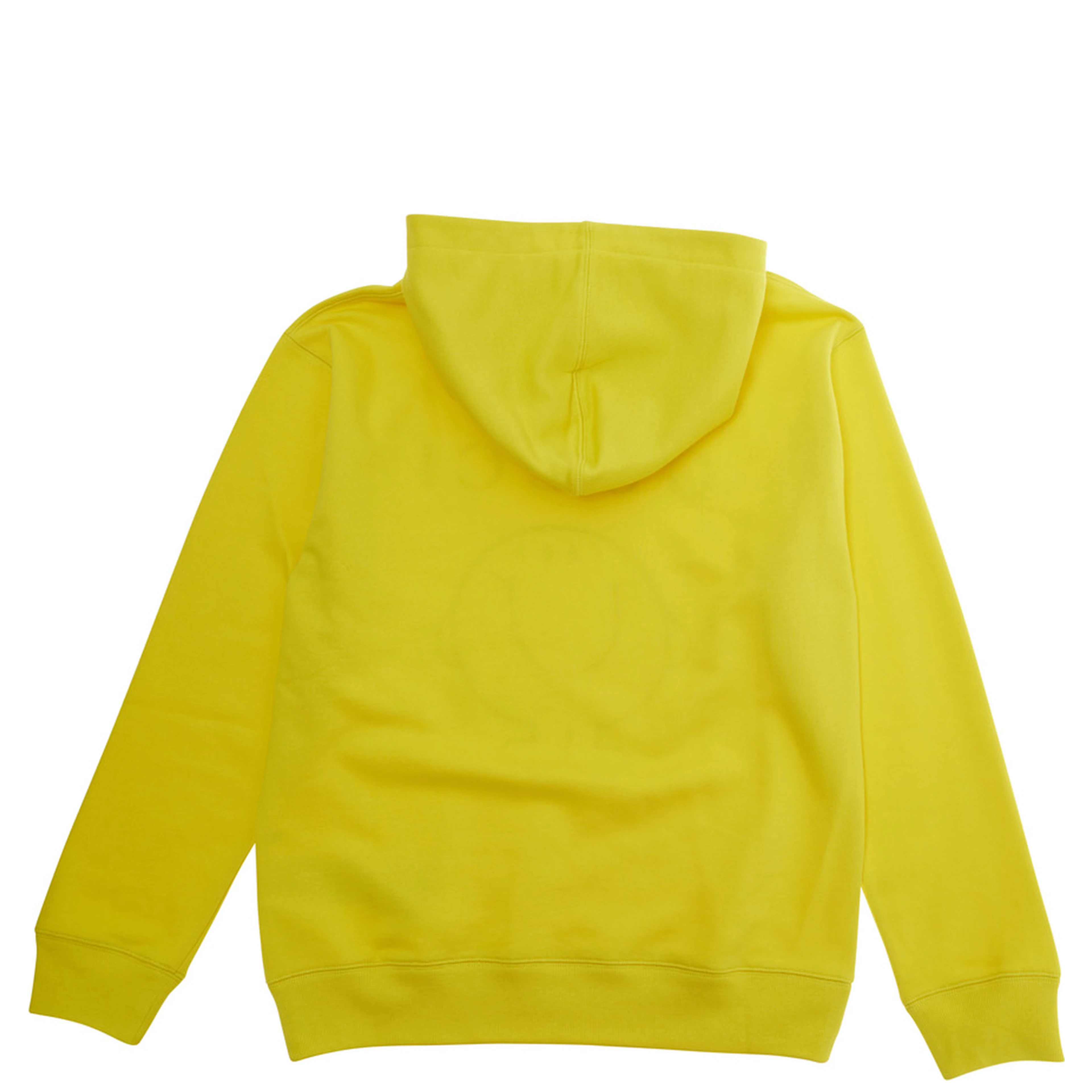 Yellow Hooded Sweatshirt with Fixed Hood and Logo on the Front in Cotton Boy
