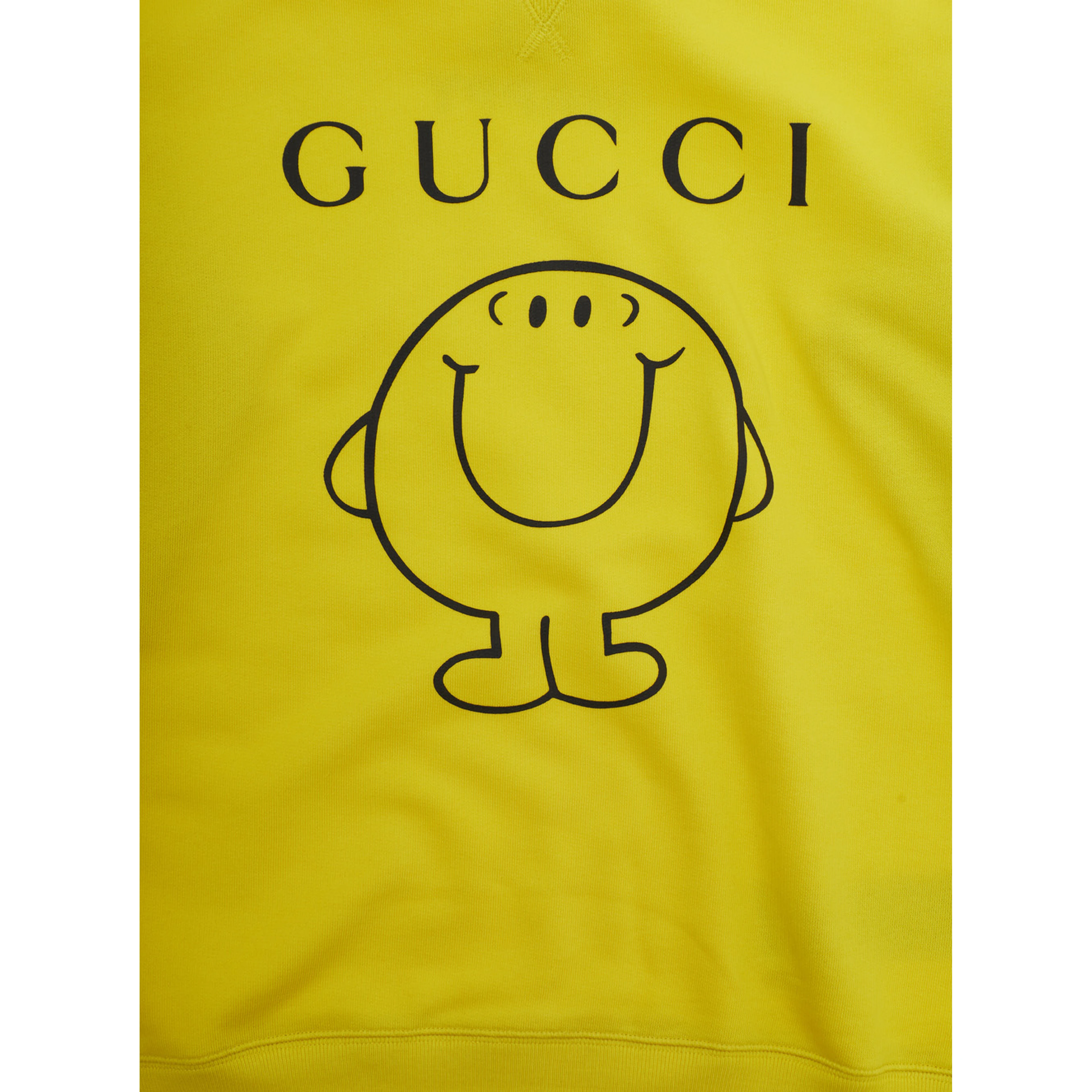 Yellow Hooded Sweatshirt with Fixed Hood and Logo on the Front in Cotton Boy