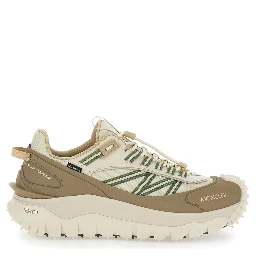 Trailgrip Beige Sneakers with Logo Detail on the Front and Chunky Sole in Leather for Men
