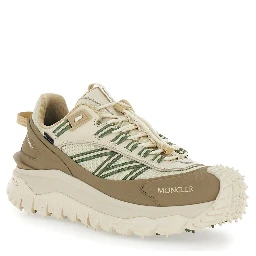 Trailgrip Beige Sneakers with Logo Detail on the Front and Chunky Sole in Leather for Men