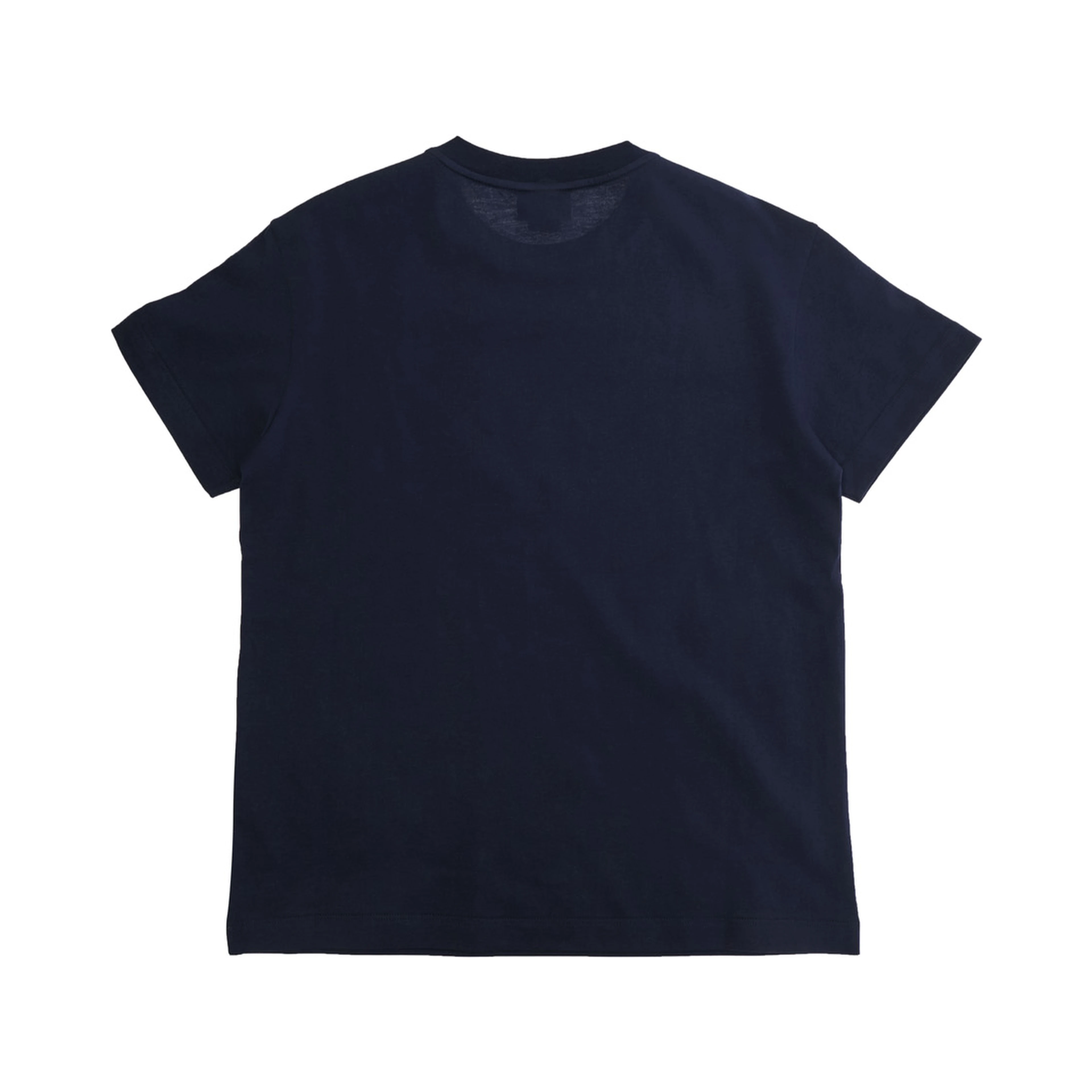 Blue Crew neck T-shirt with large logo on the front in cotton boy