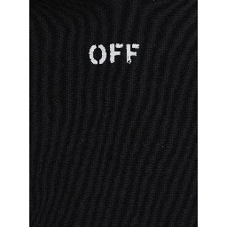 Black Hoodie with Printed Logo in Cotton Boy