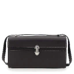 Shoulder Bag Simmetry with Top Strap and Turn Lock Closure in Brown Leather for Women