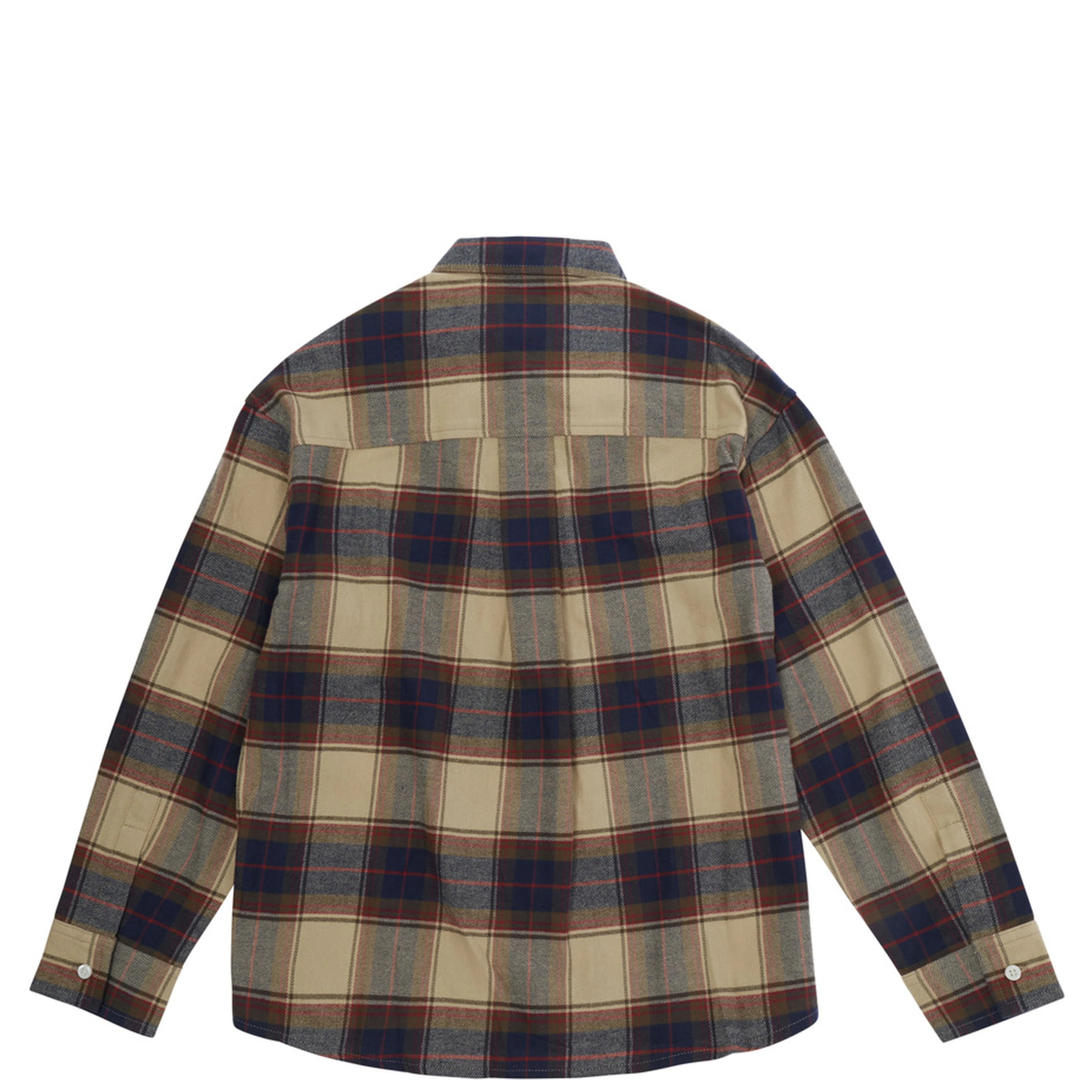multicolor Shirt with striped motif and front plaque in cotton for boy