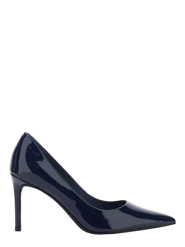 Pumps NIKIA 3 with high heel and pointed toe in Blue leather