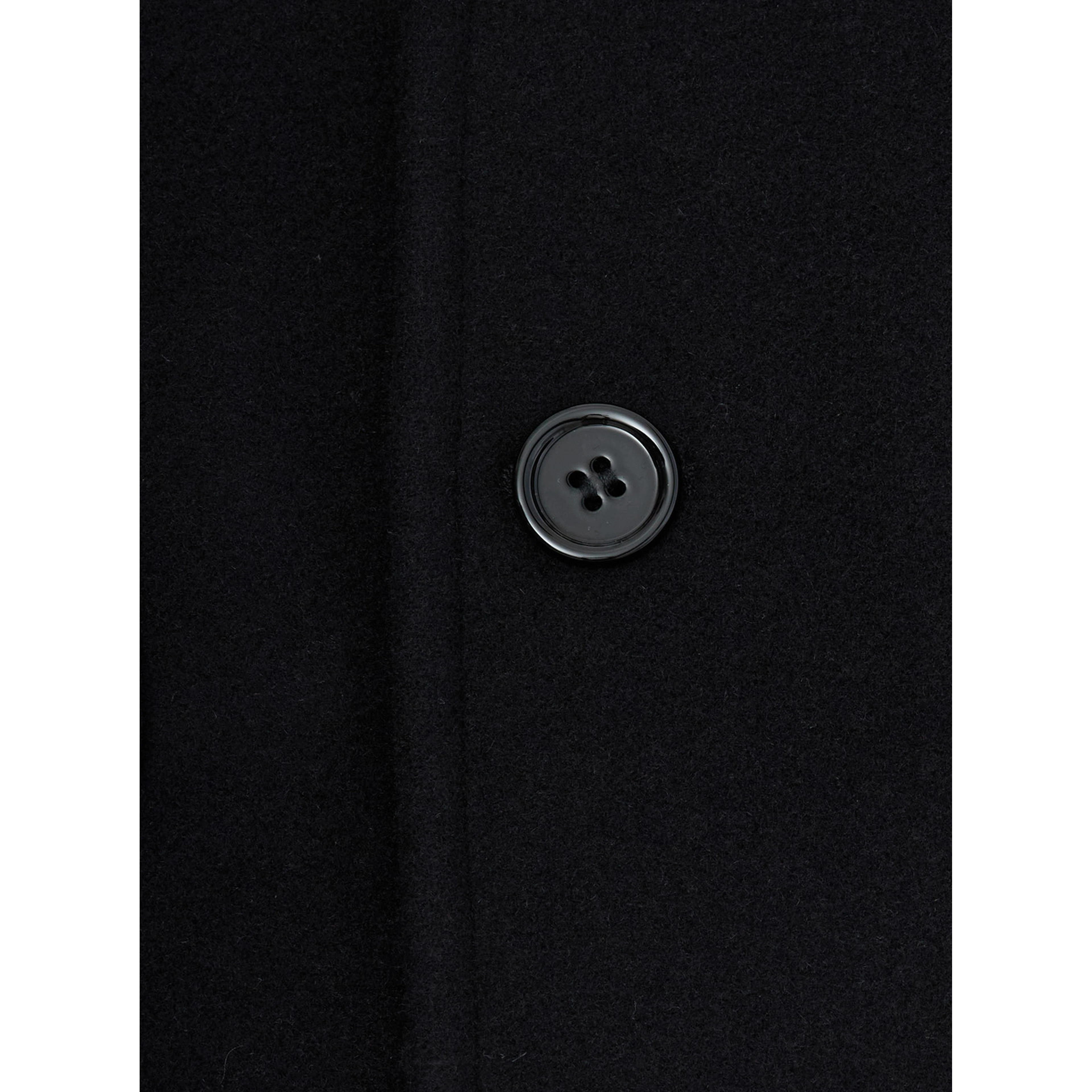 black Coat with Notched revers and front pockets in wool Boy