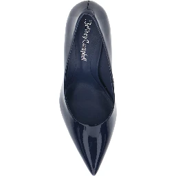 Pumps NIKIA 3 with high heel and pointed toe in Blue leather