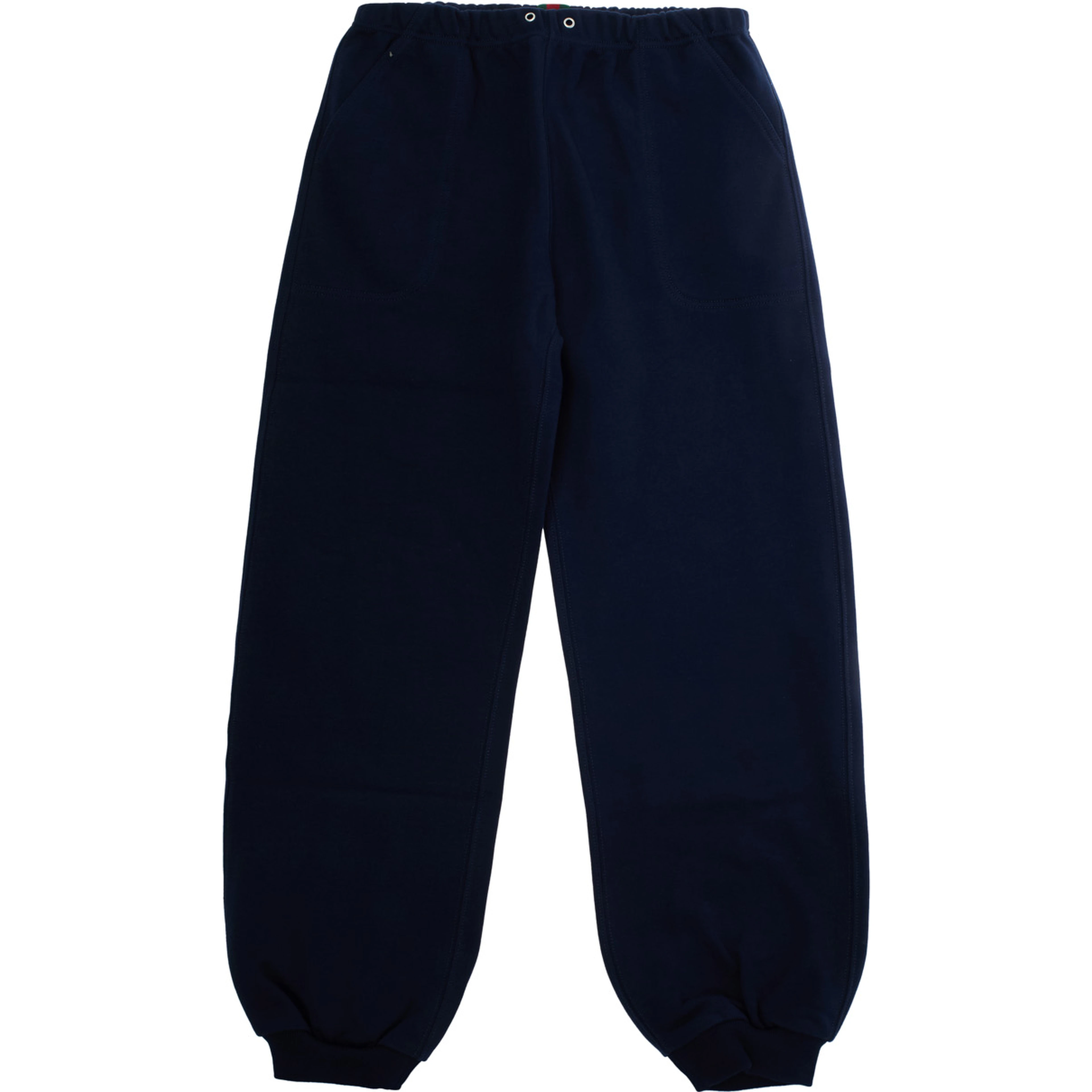Blue Pants with elasticated waist and Web detail in cotton Boy