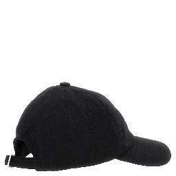 Baseball Cap La Casquette Gadjo with Logo Lettering on the Front in Black Cotton for Men