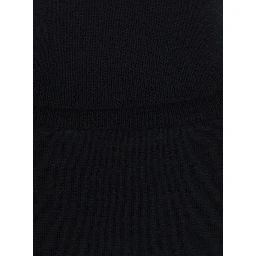 FREDA black Sweater with V-neck in virgin wool for women